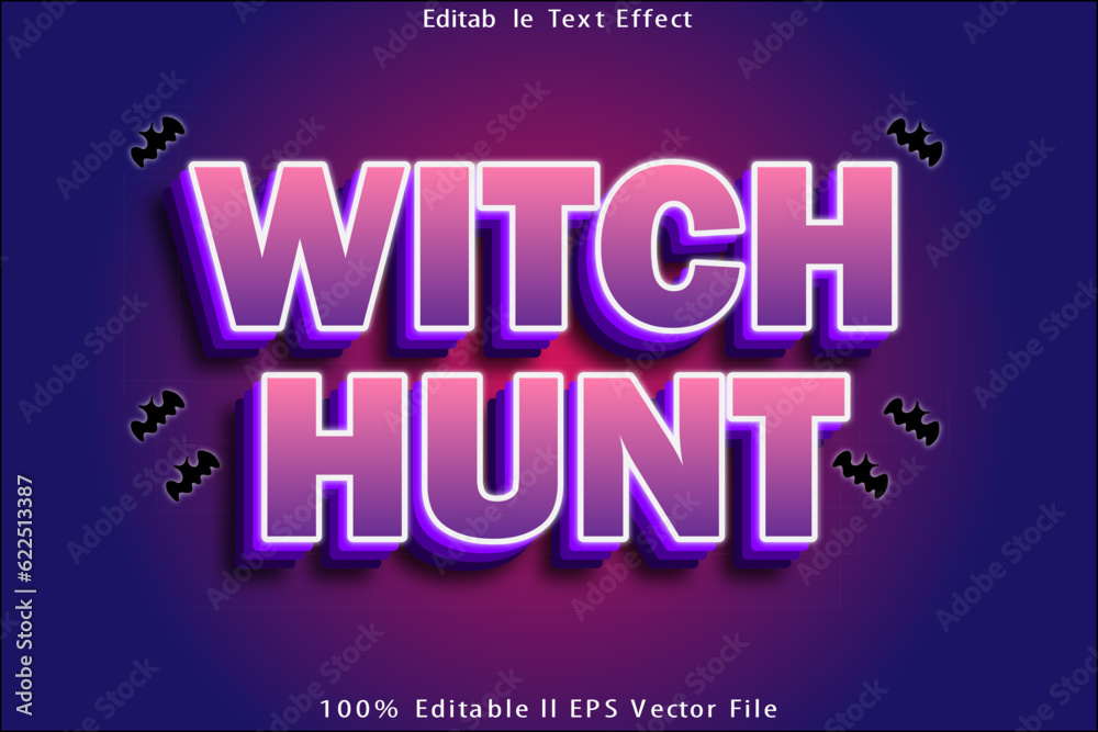 Witch Hunt Editable Text Effect
