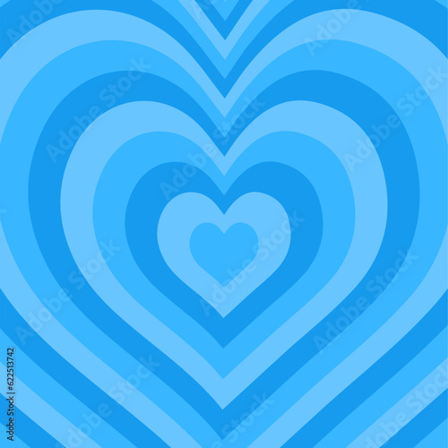 blue background with heart