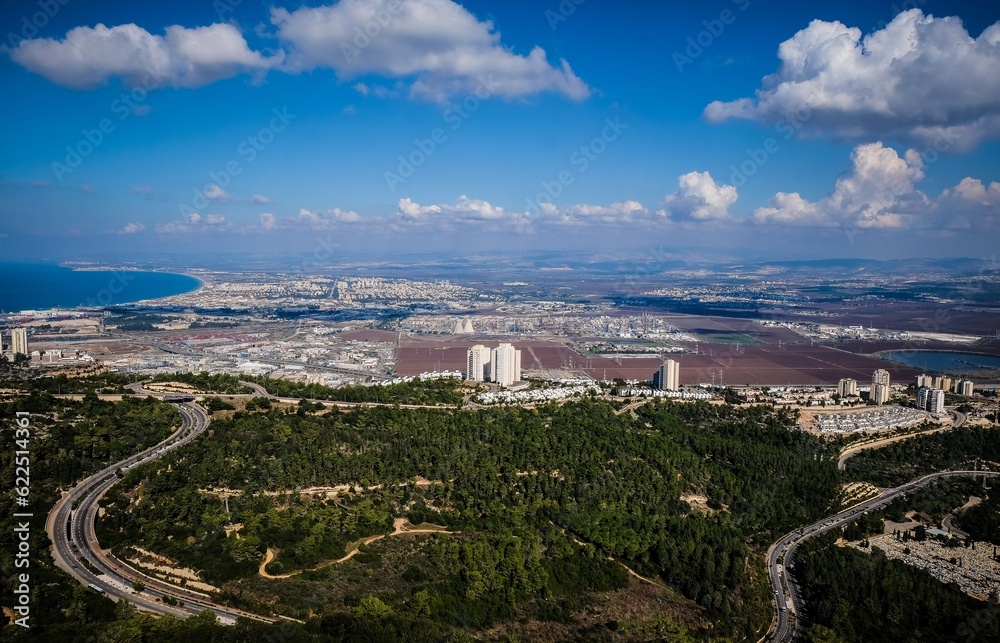 view of Haifa suburbs