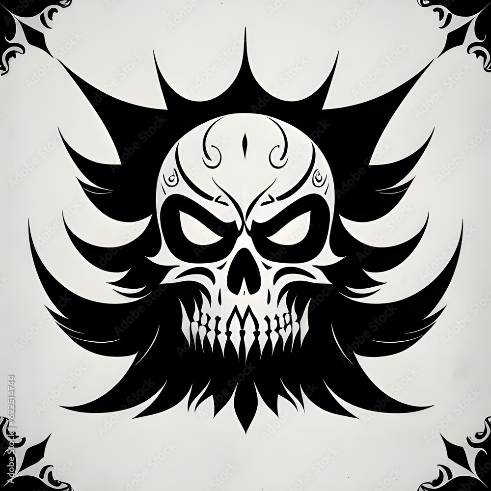 the evil tattoo vector, graphic image