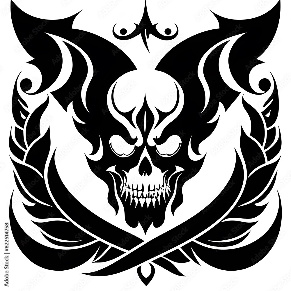 the evil tattoo vector, graphic image the evil tattoo vector, graphic image