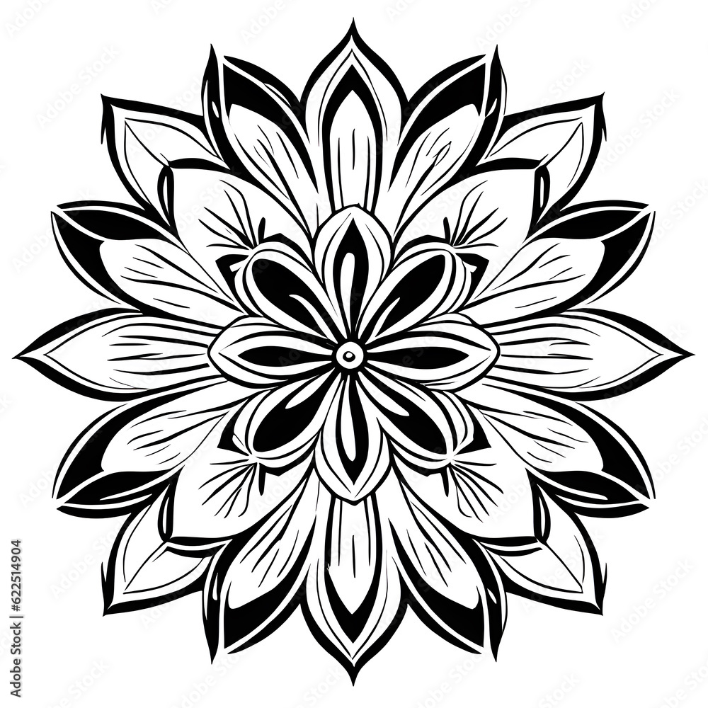 the graphic of flower tattoo vector the graphic of flower tattoo vector