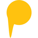 Digital png illustration of yellow underline shape pattern on transparent background