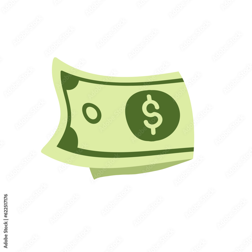 Dollar money Illustration, financial concept, stack of money Dollar money Illustration, financial concept, stack of money