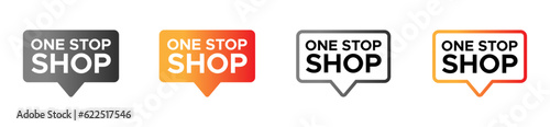 Ones stop shop vector signs set