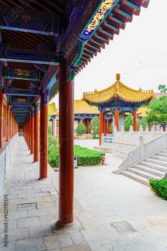 Landscape of the ancient architecture Fu Xue Confucian Temple in Jinan  Shandong