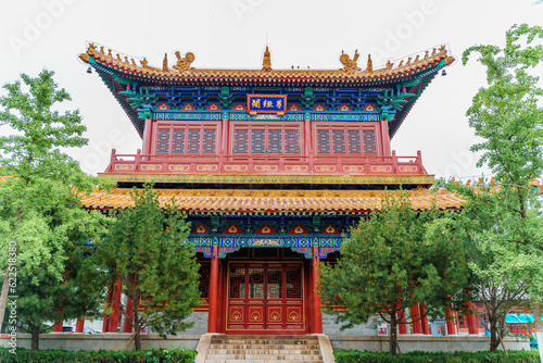Landscape of the ancient architecture Fu Xue Confucian Temple in Jinan, Shandong