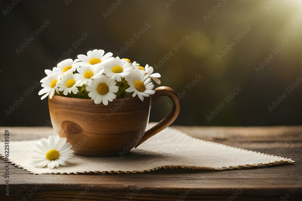 cup of tea with chamomile