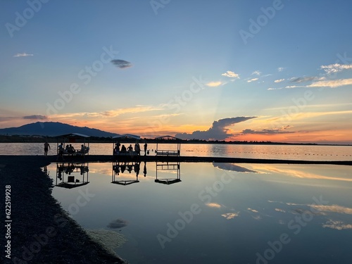 Alakol, night lake photo