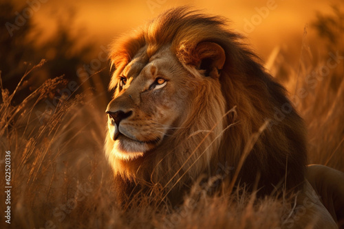 Regal Majesty: Capturing the Grace and Power of the Majestic Lion © Nature Images AI