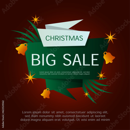 Big Sale Social Media Banner For Marketing Company Vector Template