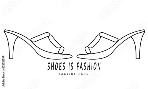 vector women's fashion shoes with an elegant style