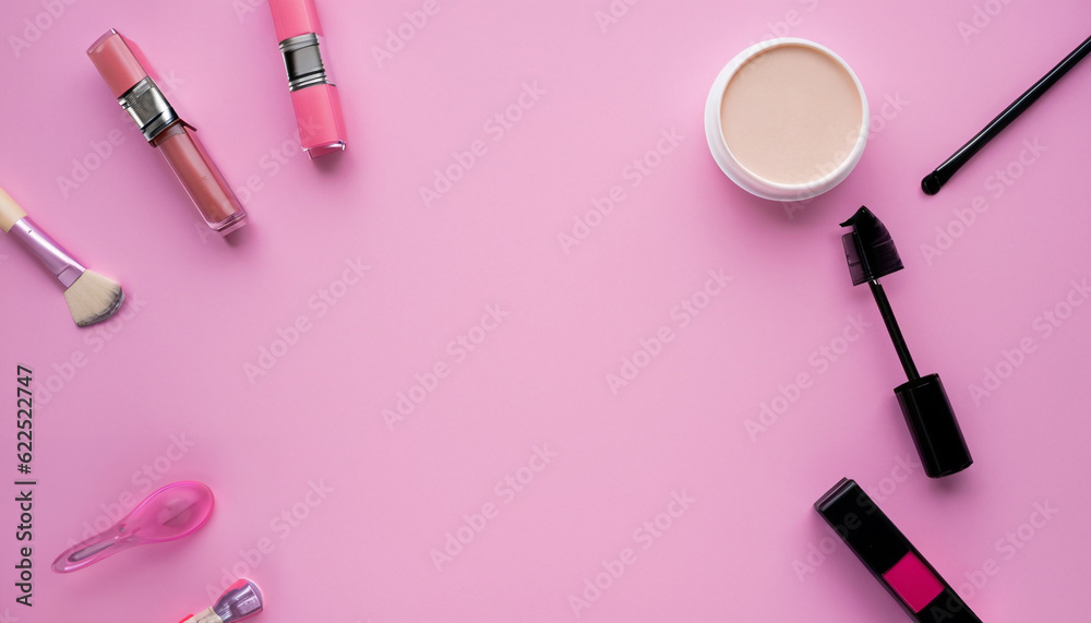 make up brush and powder