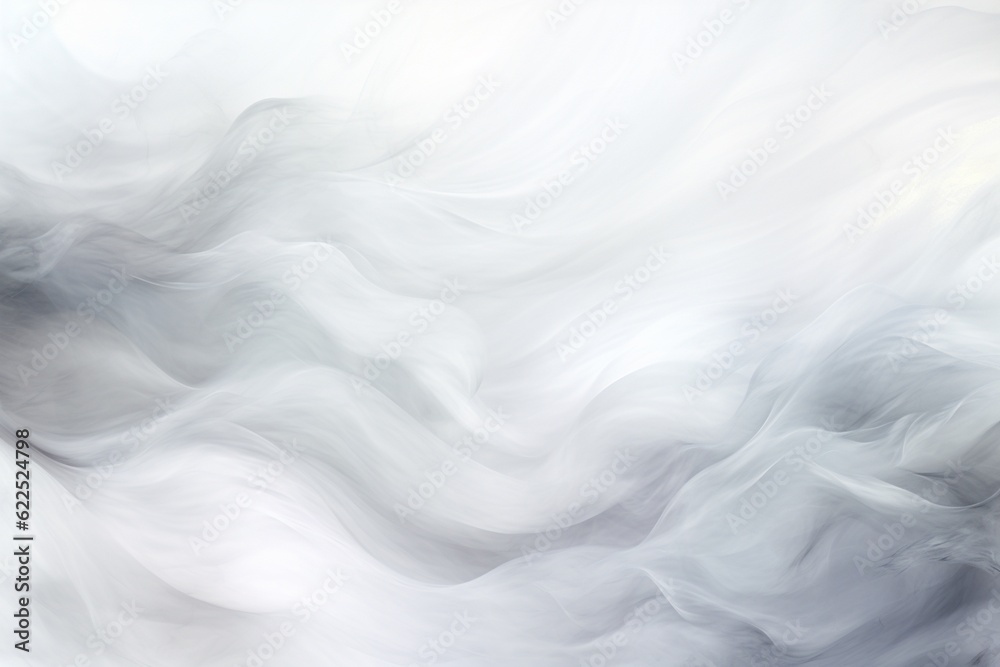 An Ethereal White Abstract Background Created with Generative AI