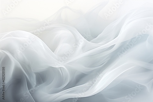 An Ethereal White Abstract Background Created with Generative AI