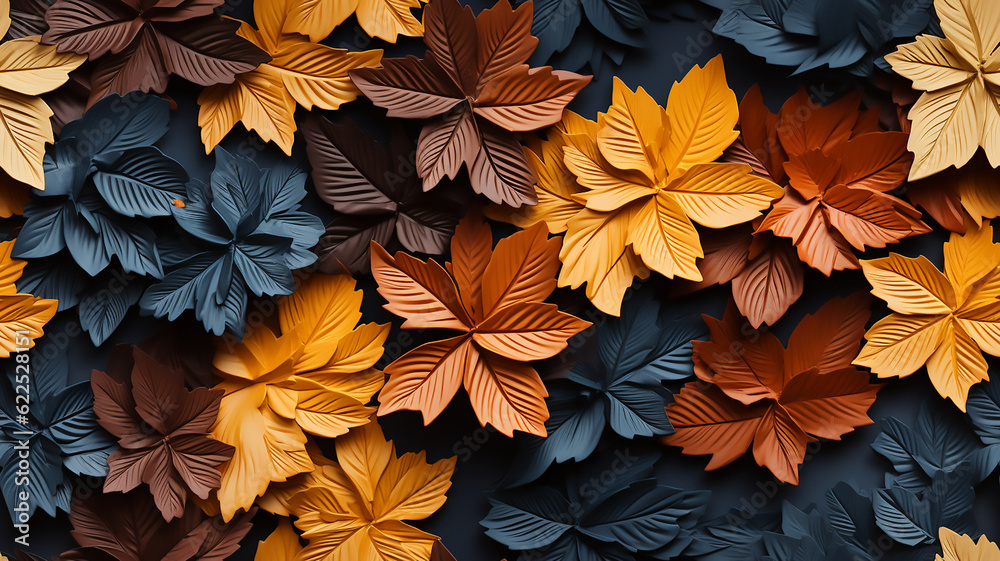 leaves autumn fall concept background seamless