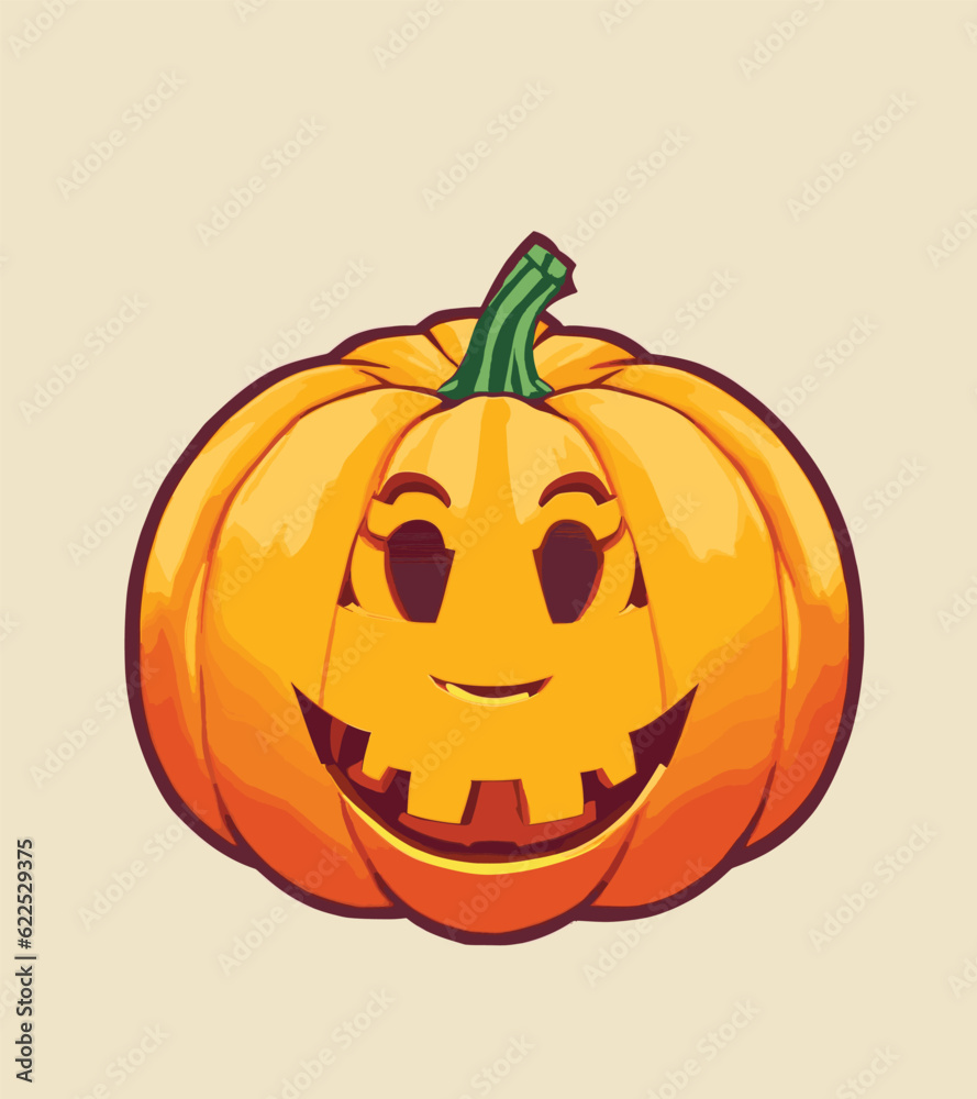 Halloween pumpkin. Vector.
Halloween pumpkin. Vector.