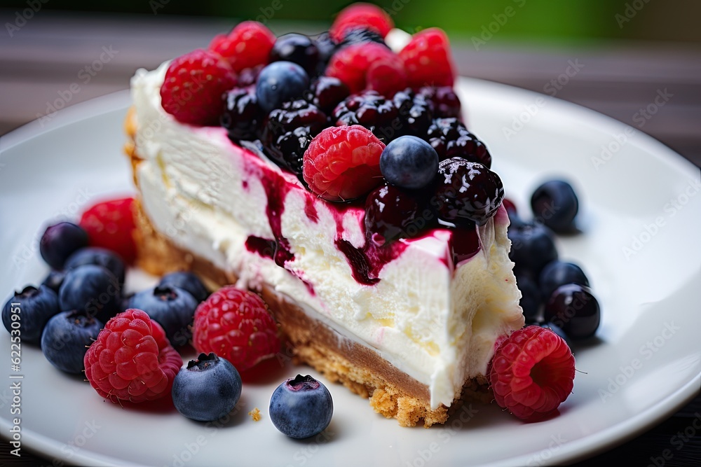 cheesecake with berries and fruit cheesecake with berries and fruit
