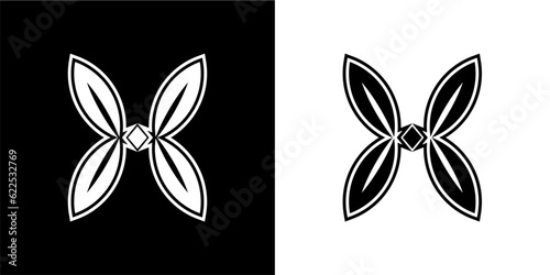 modern simple butterfly logo