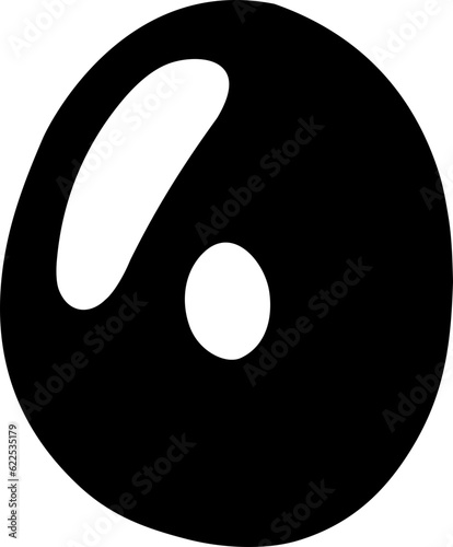 Cute Calligraphy Numbers 0 Vector Design