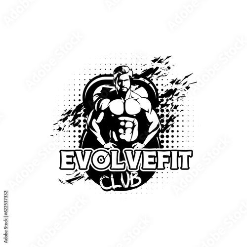 Vintage Fitness Evolvefit Club Gym Sport Vector T Shirt Design