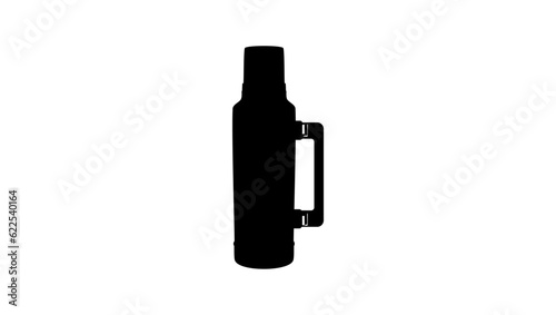 Steel metal thermo water bottle