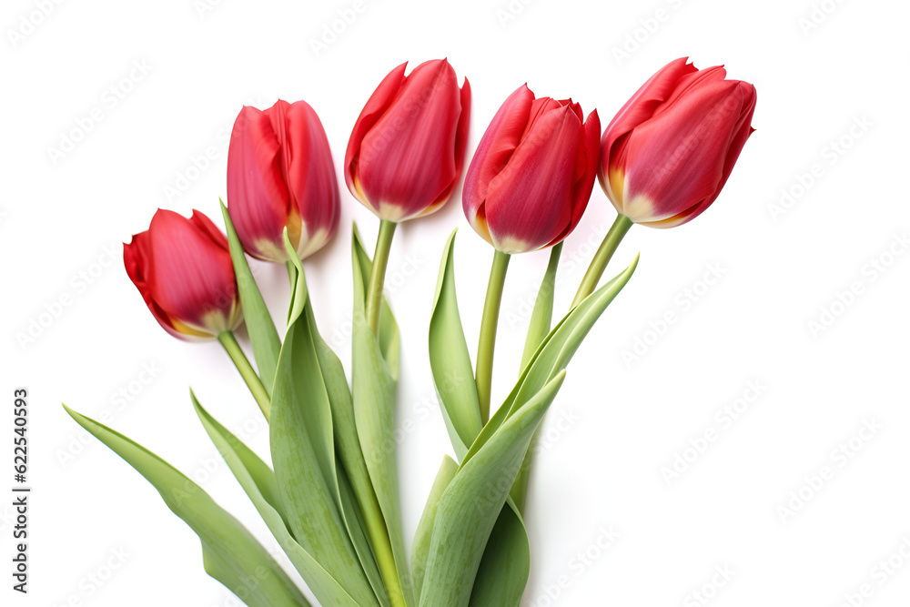 Bouquet of Vibrant Tulips