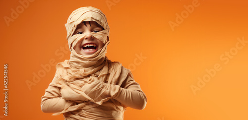 Cute Boy Dressed as a Mummy...