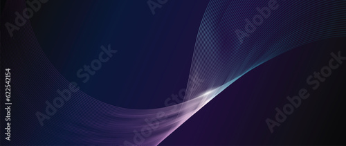Abstract vibrant gradient line background vector. Futuristic style wallpaperwith line distortion, wave, curved lines, colorful. Modern wallpaper design for backdrop, website, business, technology.