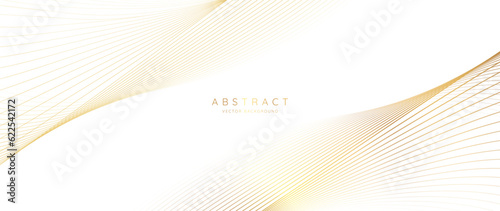 Abstract vibrant gradient line background vector. Luxury style wallpaper with line distortion, wave line, gold. Modern wallpaper design for backdrop, website, business, technology, presentation.