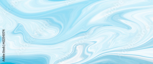 Abstract blue white swirly wallpaper, wavy pattern texture,  aquarelle colors mixing effect abstract backdrop, modern bright acrylic liquid background with wave lines, swirl wavy blue white marble.	