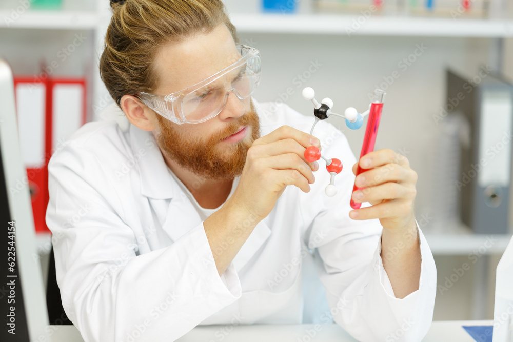 man medical researcher working in laboratory man medical researcher working in laboratory