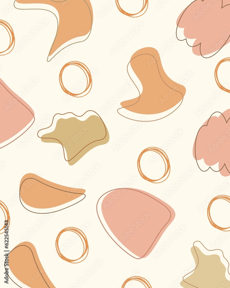 Beauty Seamless Pattern Shape Canvas Print - 1 Beauty Seamless Pattern Shape Canvas Print - 1