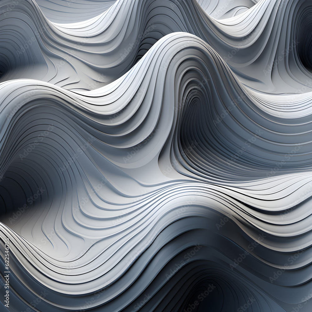 abstract contour background with waves