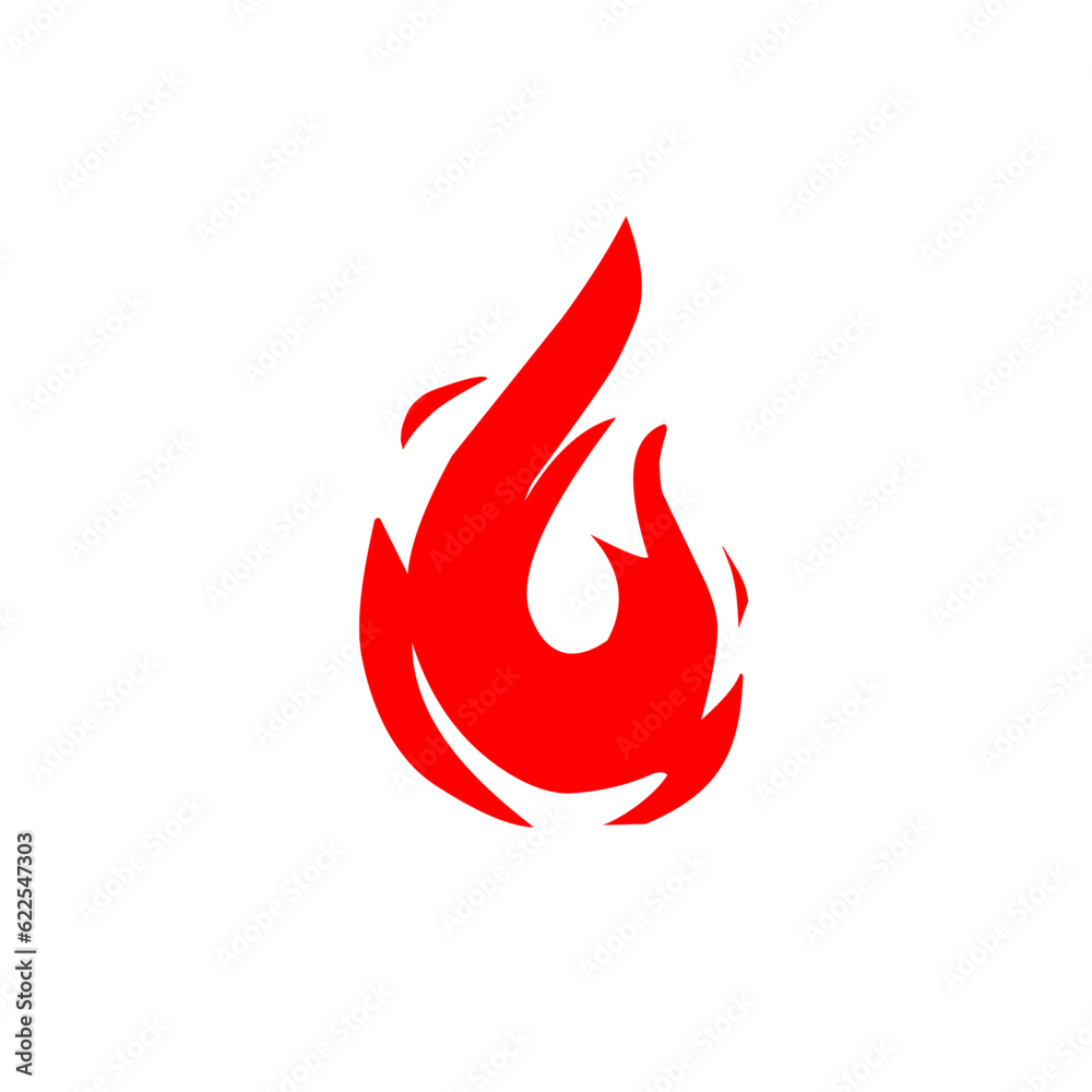 Red fire flat icons Red fire flat icons
