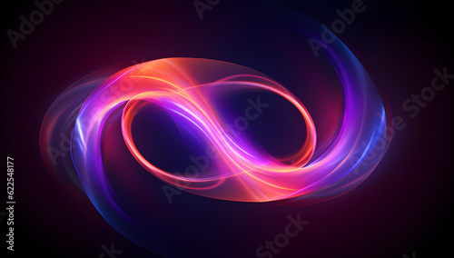 abstract background with glowing circles