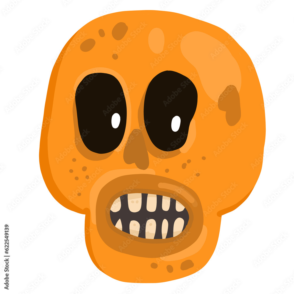 Fototapeta premium illustration of a skull