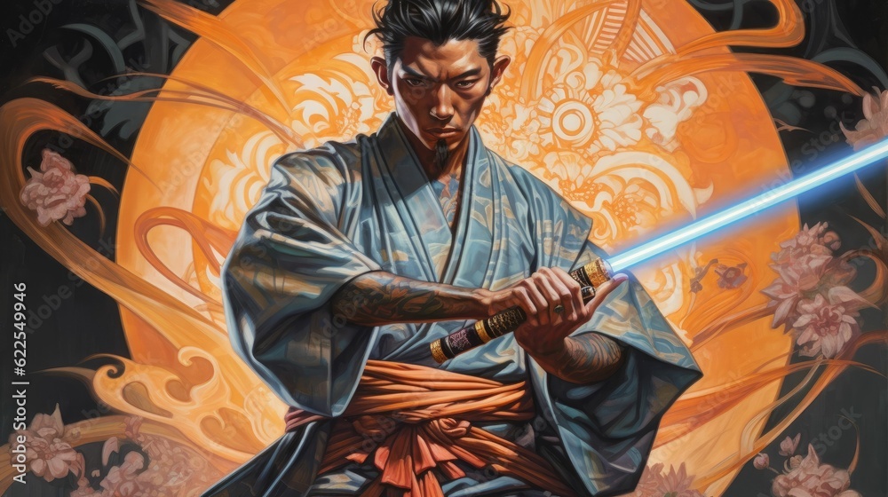 Fototapeta premium Young samurai