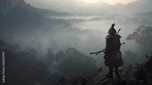 samurai potrait standing