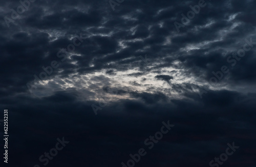 Twilight sky with cloud background