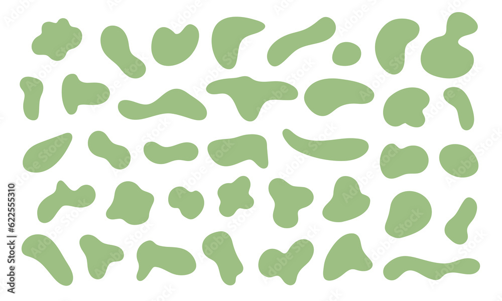 Liquid organic shapes collection for your design. Simple amoeba blob irregular form set Liquid organic shapes collection for your design. Simple amoeba blob irregular form set
