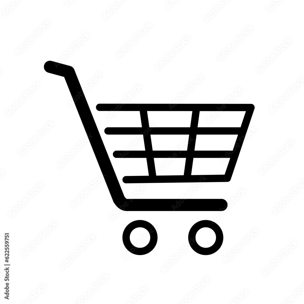 Shopping cart icon line editable stroke vector illustration EPS 10 Shopping cart icon line editable stroke vector illustration EPS 10