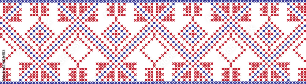embroidered cross-stitch ornament national pattern embroidered cross-stitch ornament national pattern