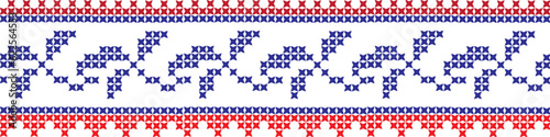 embroidered cross-stitch ornament national pattern