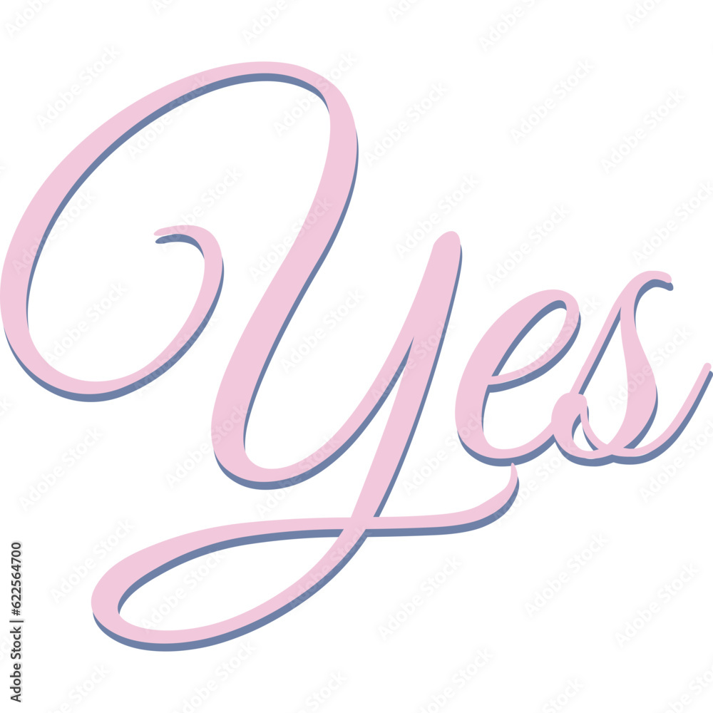 Yes Illustration Sticker-04 Yes Illustration Sticker-04