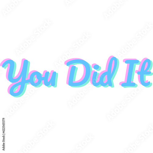 You Did It Sticker Element-02