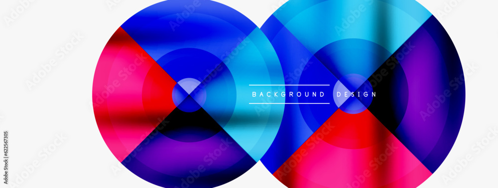 Creative circle geometric abstract background Creative circle geometric abstract background