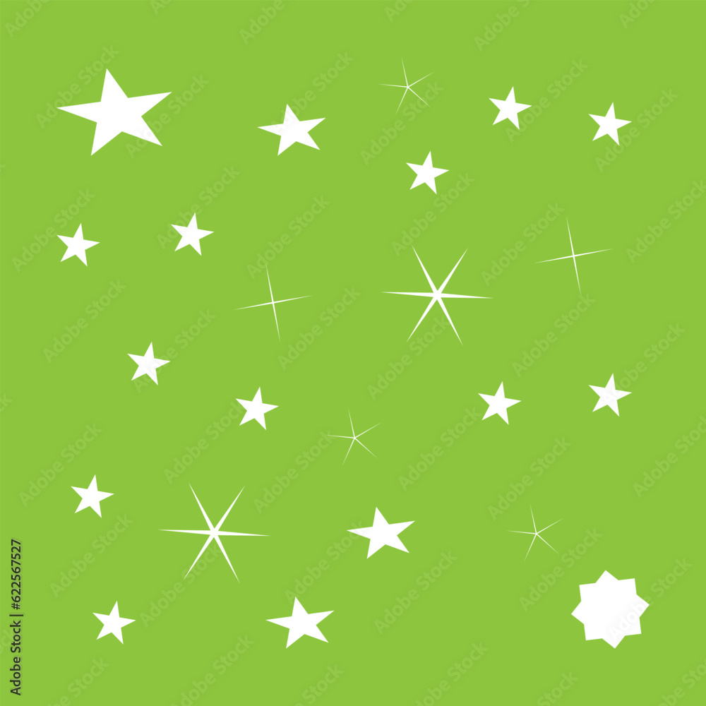 Free vector flat sparkling star collection Free vector flat sparkling star collection