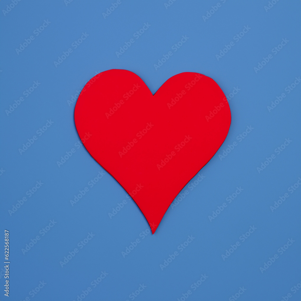 Happy Valentine's Day text on the red background with white hearts
