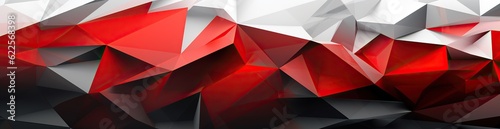 Panorama. Abstract background. Geometric pattern with lines and triangles. Gradient. Illustration. Wide banner. Modern multicolor background with space for design